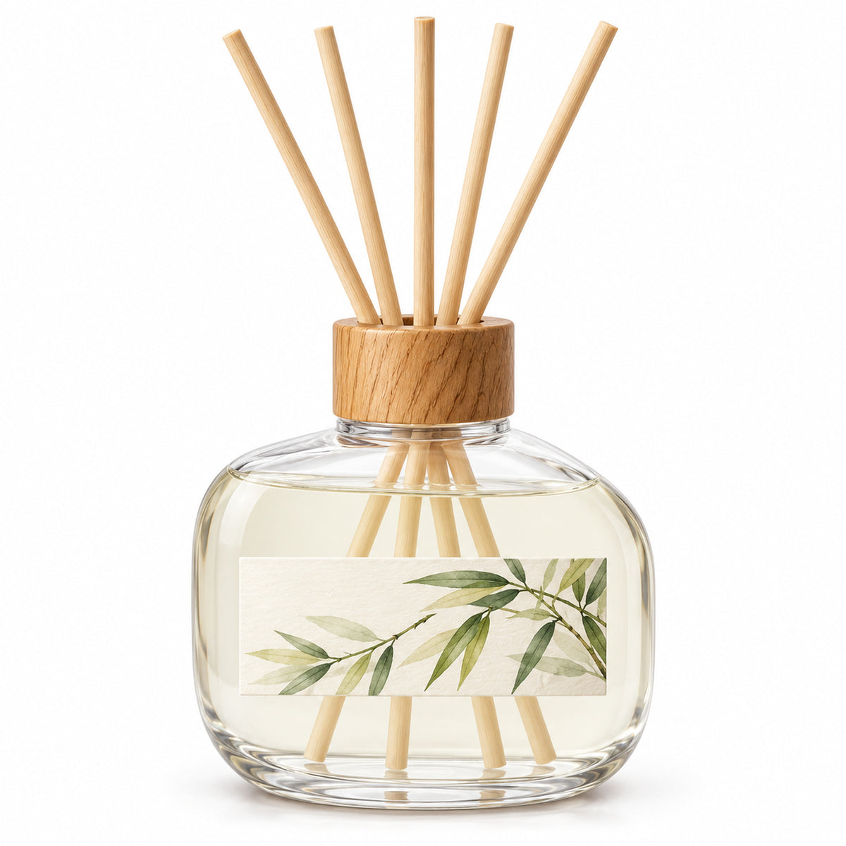 Oval Shoulder Reed Diffuser - Bamboo & Green Tea, 200 mL