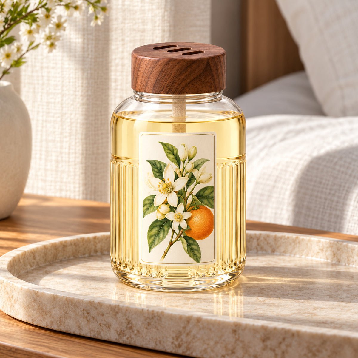 Shoulder Jar Wick Diffuser - Citrus & Neroli, 220 mL