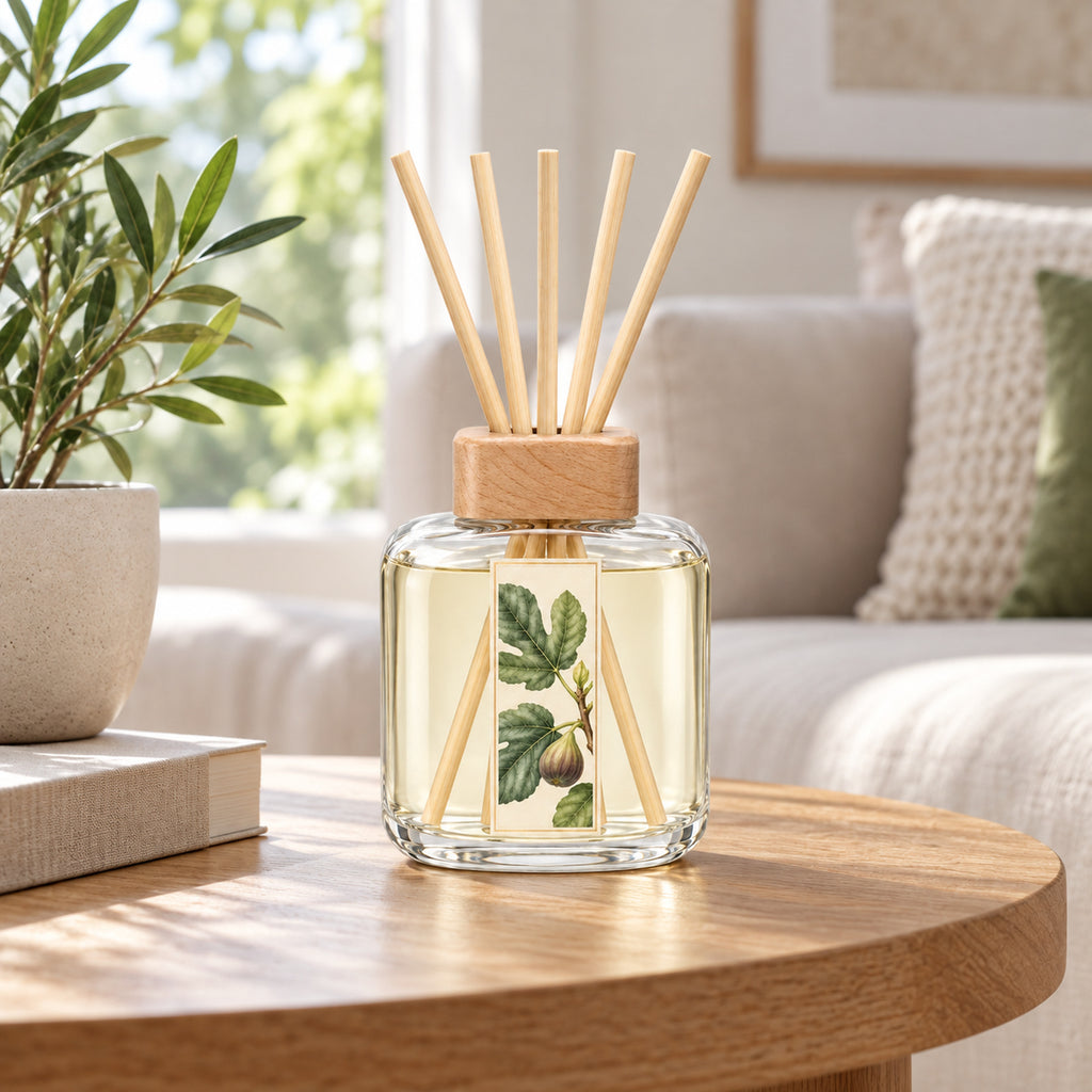 Clear Cube Reed Diffuser - White Tea & Fig, 180 mL