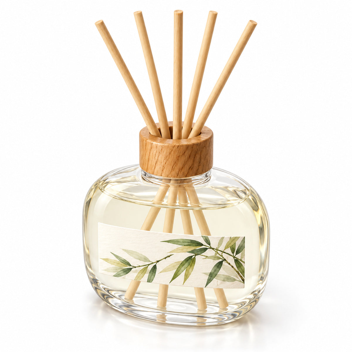 Oval Shoulder Reed Diffuser - Bamboo & Green Tea, 200 mL